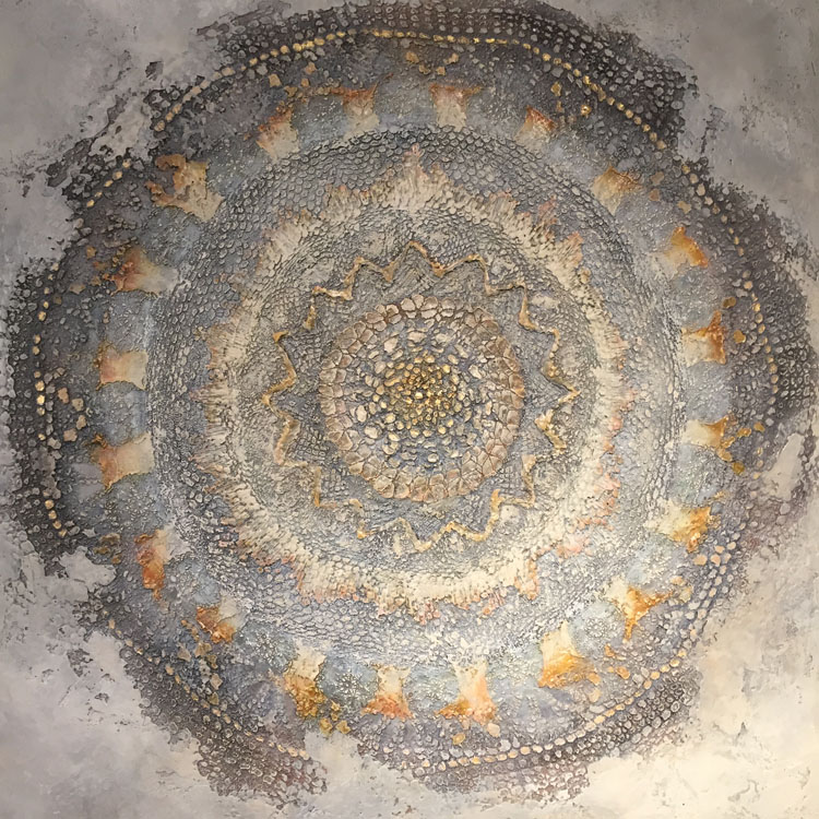 round artwork made stone